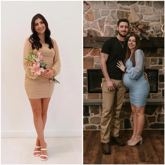 NWT Merokeety Teal Green Blue Mesh Ruched Lanturn Long Sleeve Mini Dress XL - Picture 9 of 16